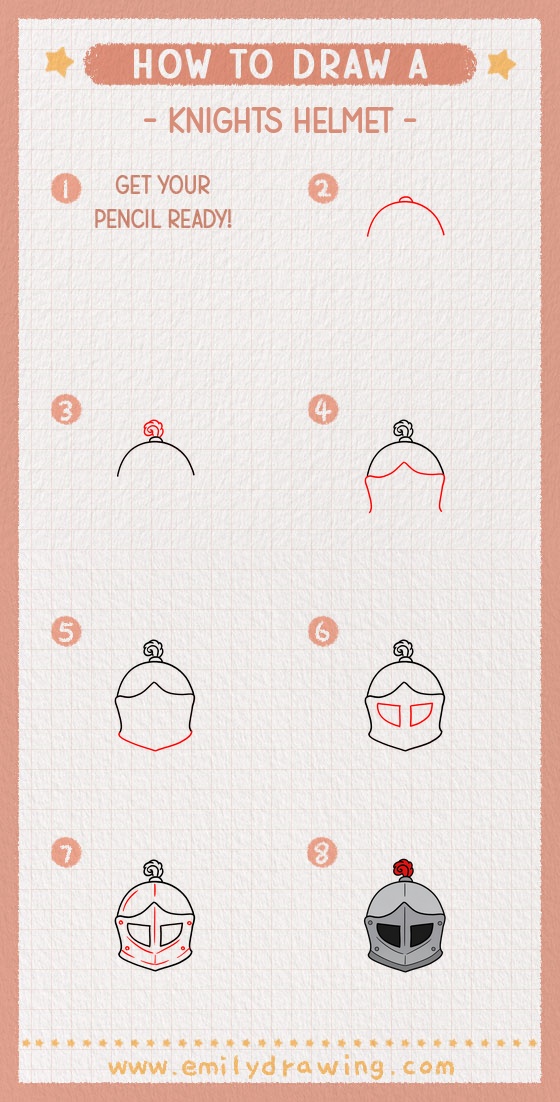 how to draw a knights helmet pinterest pin